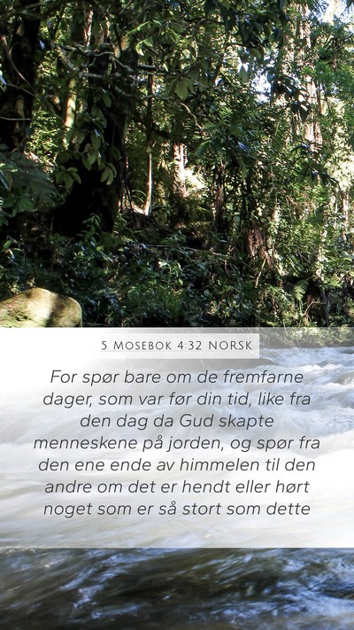 5 Mosebok 4:32 NORSK Bible Verse Image