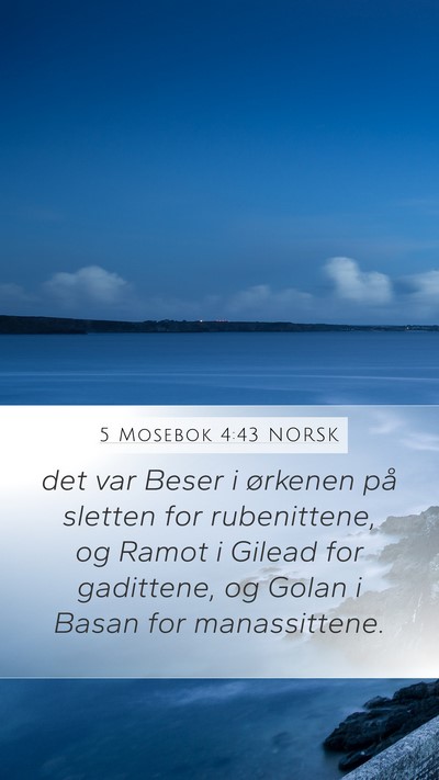 5 Mosebok 4:43 NORSK Bible Verse Image