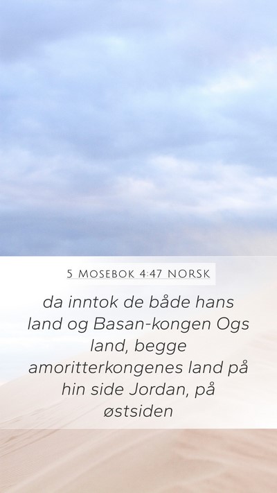 5 Mosebok 4:47 NORSK Bible Verse Image