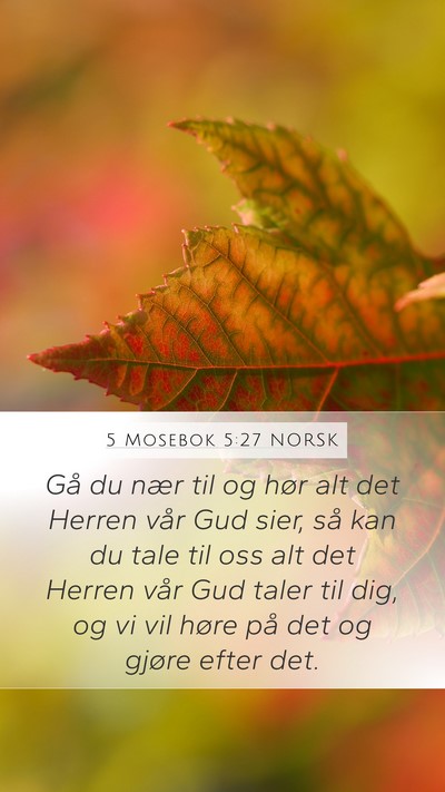 5 Mosebok 5:27 NORSK Bible Verse Image