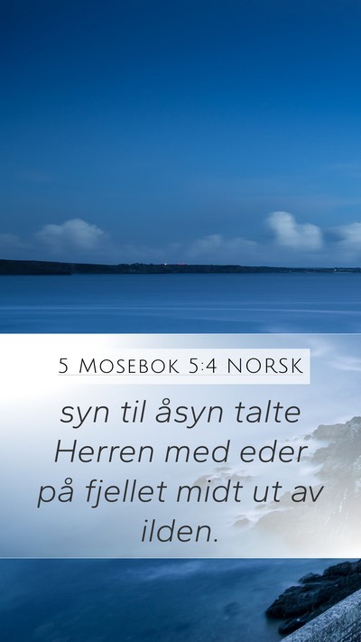 5 Mosebok 5:4 NORSK Bible Verse Image