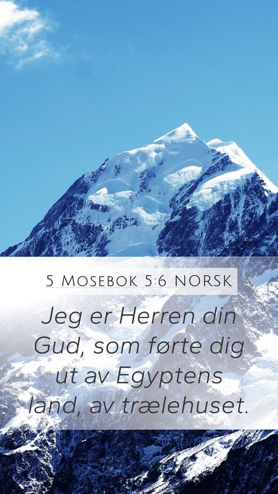 5 Mosebok 5:6 NORSK Bible Verse Image