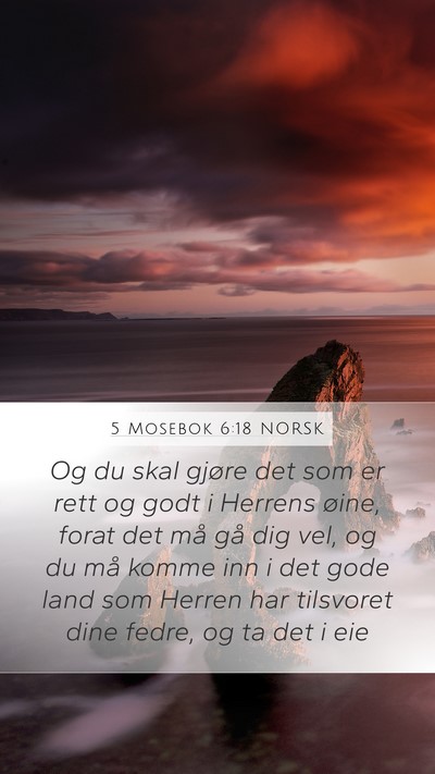5 Mosebok 6:18 NORSK Bible Verse Image