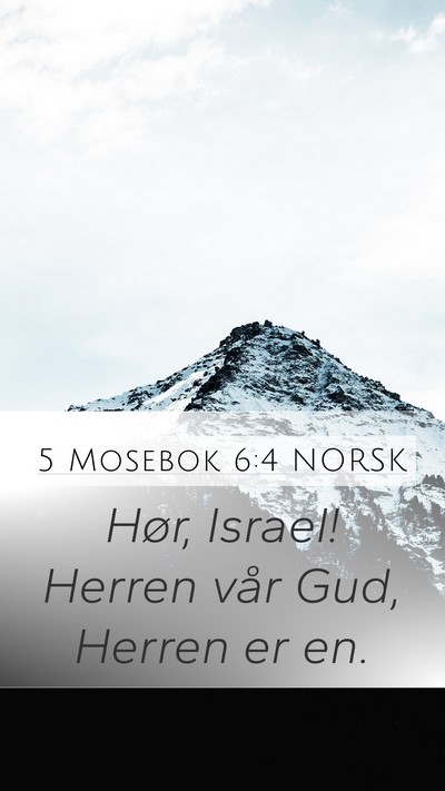 5 Mosebok 6:4 NORSK Bible Verse Image