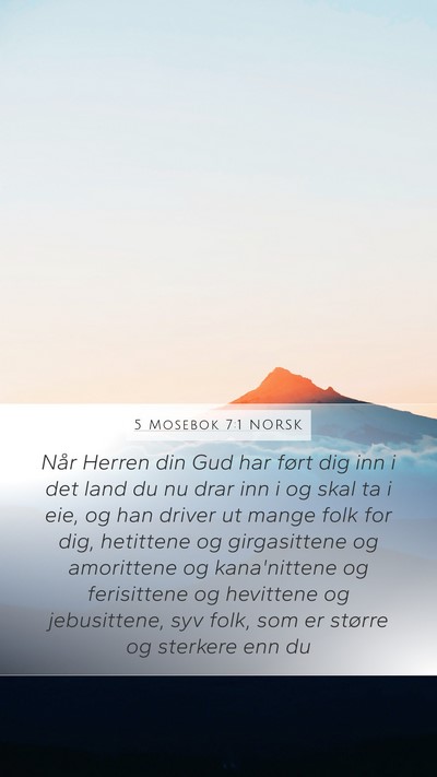5 Mosebok 7:1 NORSK Bible Verse Image