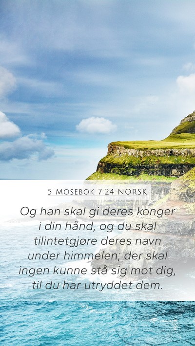 5 Mosebok 7:24 NORSK Bible Verse Image