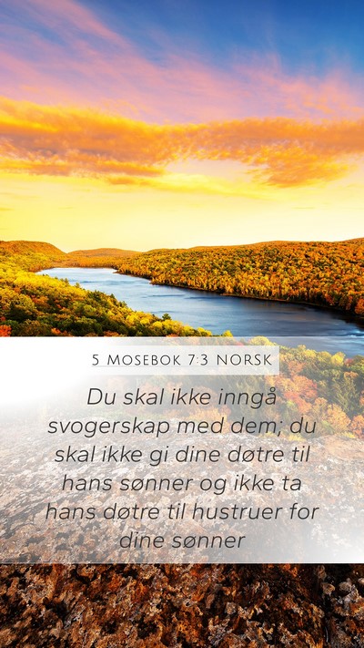 5 Mosebok 7:3 NORSK Bible Verse Image
