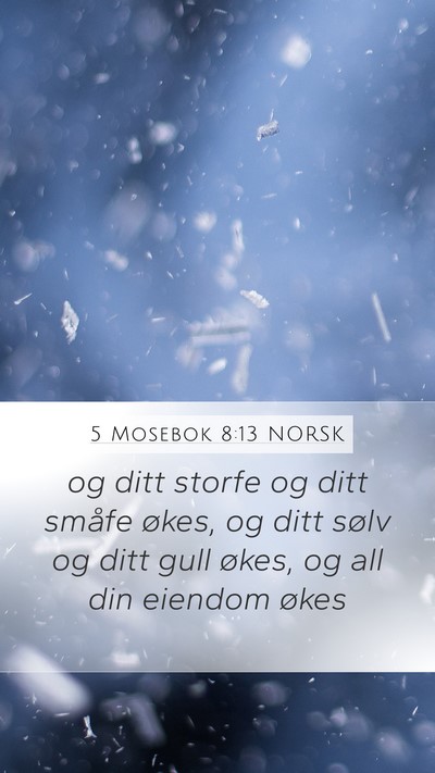 5 Mosebok 8:13 NORSK Bible Verse Image