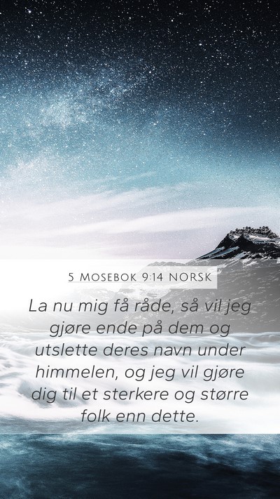 5 Mosebok 9:14 NORSK Bible Verse Image