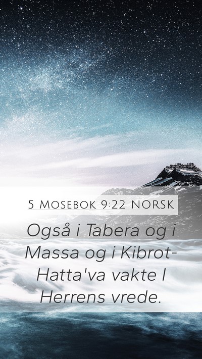 5 Mosebok 9:22 NORSK Bible Verse Image