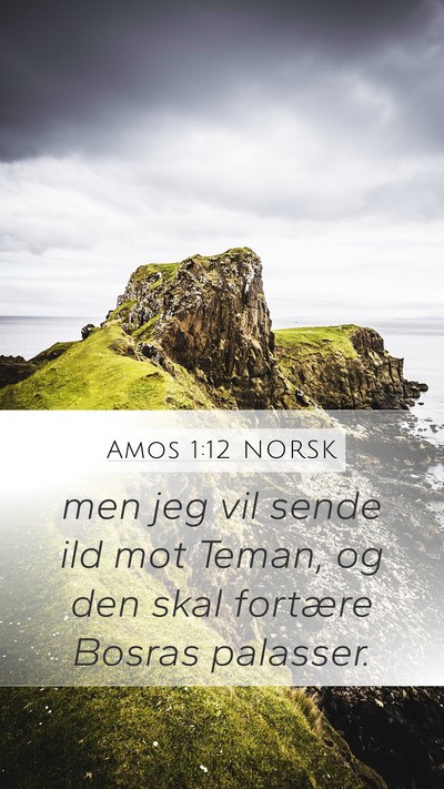 Amos 1:12 NORSK Bible Verse Image