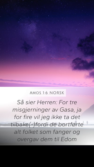 Amos 1:6 NORSK Bible Verse Image