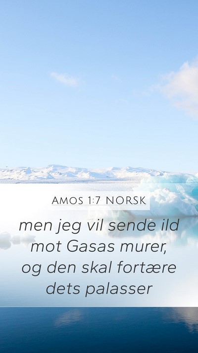Amos 1:7 NORSK Bible Verse Image