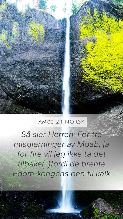 Amos 2:1 NORSK Bible Verse Image