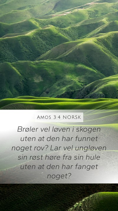 Amos 3:4 NORSK Bible Verse Image