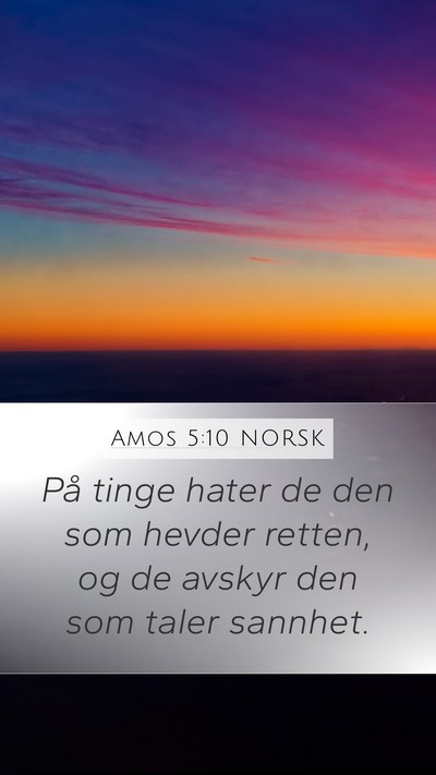 Amos 5:10 NORSK Bible Verse Image