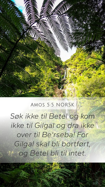 Amos 5:5 NORSK Bible Verse Image