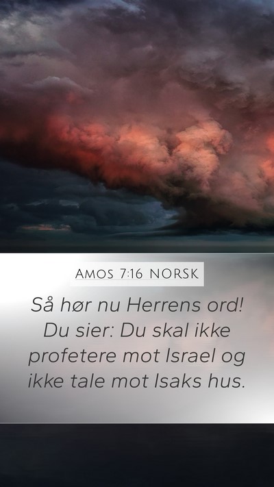 Amos 7:16 NORSK Bible Verse Image