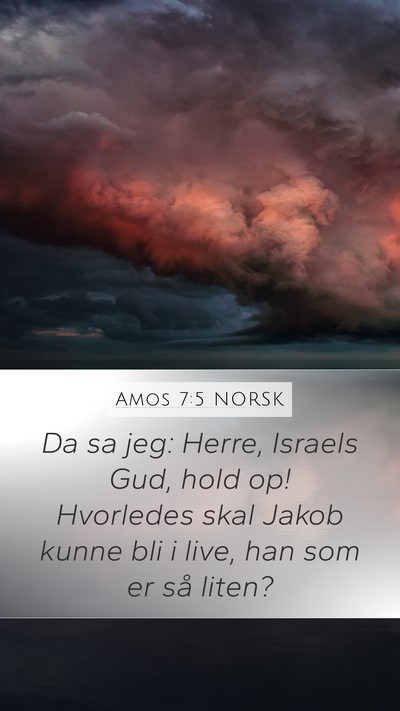 Amos 7:5 NORSK Bible Verse Image