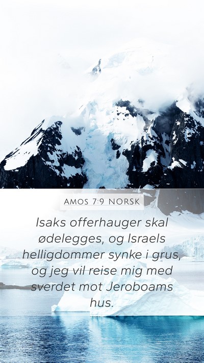 Amos 7:9 NORSK Bible Verse Image