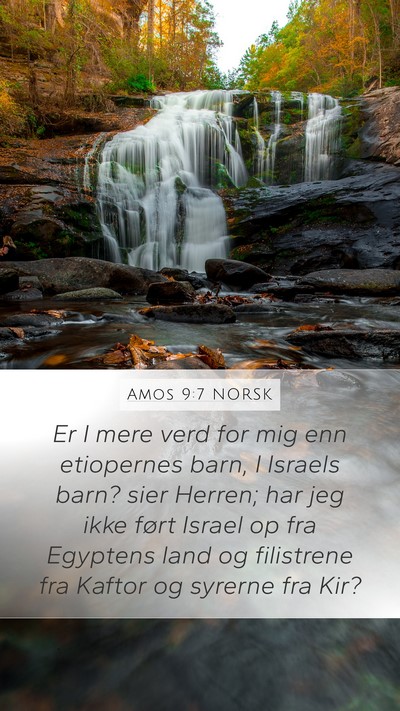 Amos 9:7 NORSK Bible Verse Image