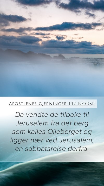 Apostlenes gjerninger 1:12 NORSK Bible Verse Image