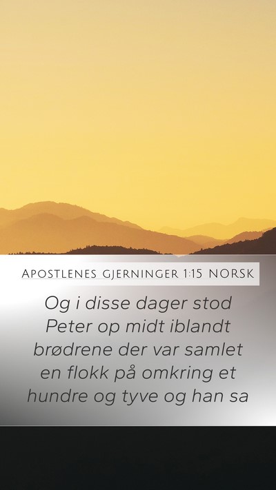 Apostlenes gjerninger 1:15 NORSK Bible Verse Image