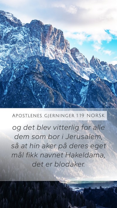 Apostlenes gjerninger 1:19 NORSK Bible Verse Image
