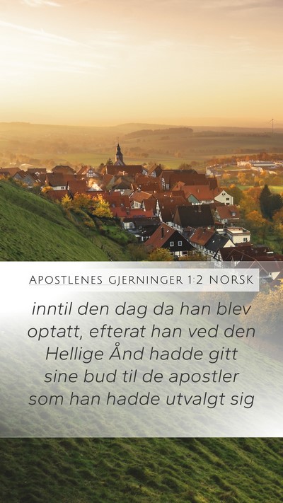 Apostlenes gjerninger 1:2 NORSK Bible Verse Image