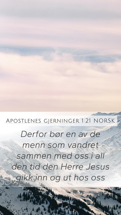 Apostlenes gjerninger 1:21 NORSK Bible Verse Image