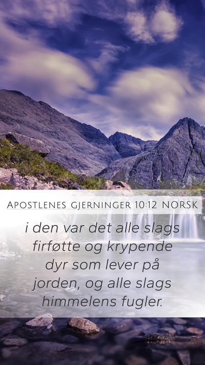 Apostlenes gjerninger 10:12 NORSK Bible Verse Image