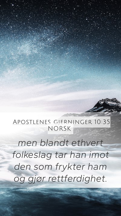 Apostlenes gjerninger 10:35 NORSK Bible Verse Image