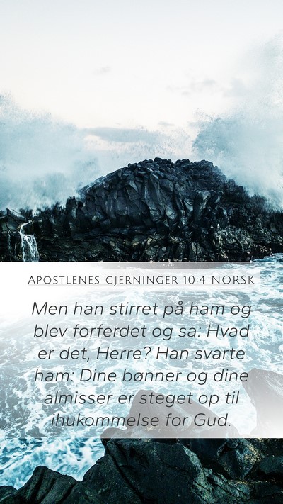 Apostlenes gjerninger 10:4 NORSK Bible Verse Image