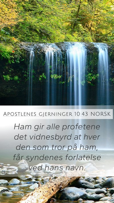 Apostlenes gjerninger 10:43 NORSK Bible Verse Image