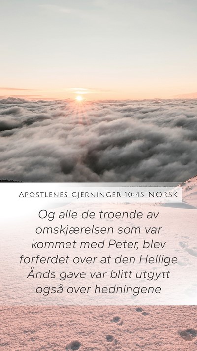 Apostlenes gjerninger 10:45 NORSK Bible Verse Image