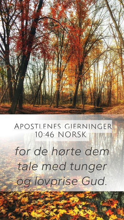 Apostlenes gjerninger 10:46 NORSK Bible Verse Image