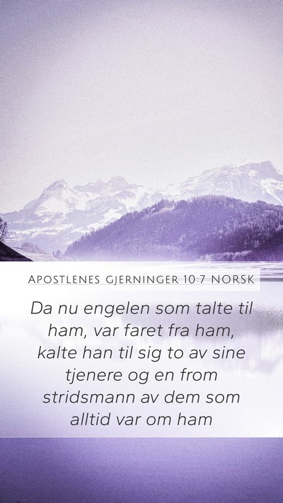 Apostlenes gjerninger 10:7 NORSK Bible Verse Image