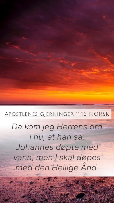 Apostlenes gjerninger 11:16 NORSK Bible Verse Image