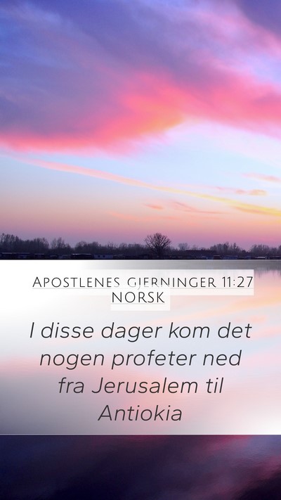 Apostlenes gjerninger 11:27 NORSK Bible Verse Image