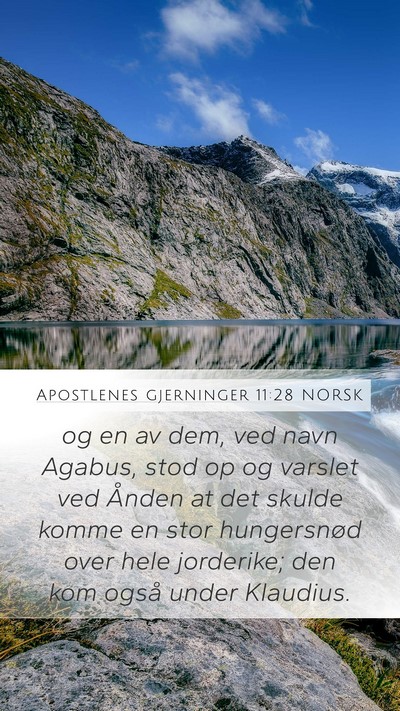Apostlenes gjerninger 11:28 NORSK Bible Verse Image