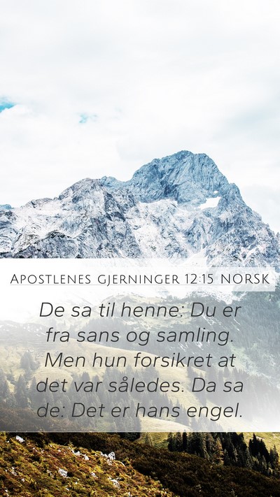 Apostlenes gjerninger 12:15 NORSK Bible Verse Image