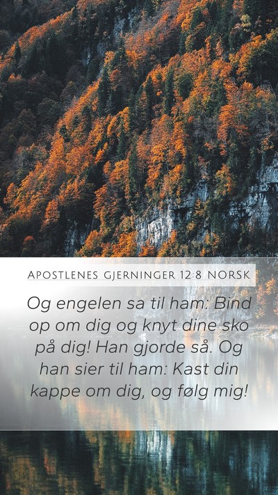 Apostlenes gjerninger 12:8 NORSK Bible Verse Image