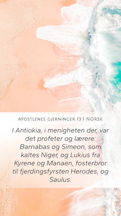 Apostlenes gjerninger 13:1 NORSK Bible Verse Image