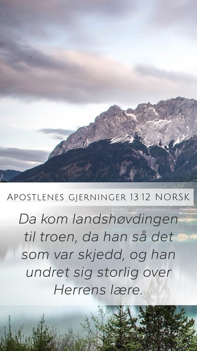 Apostlenes gjerninger 13:12 NORSK Bible Verse Image