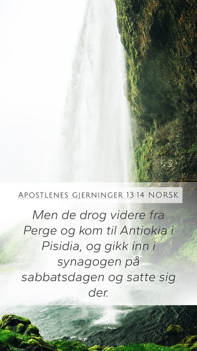 Apostlenes gjerninger 13:14 NORSK Bible Verse Image