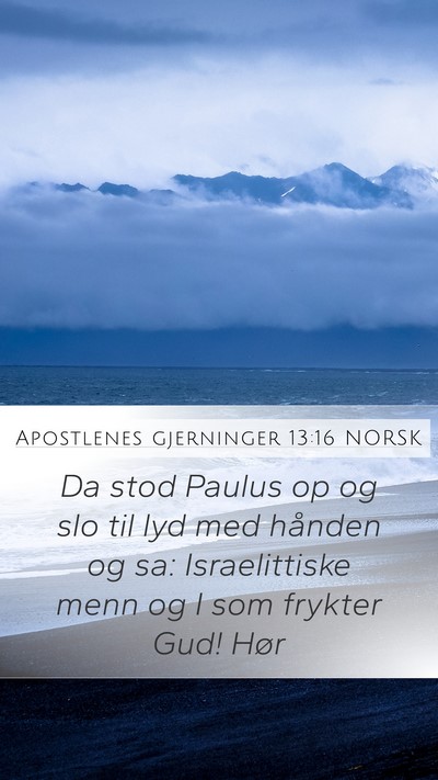 Apostlenes gjerninger 13:16 NORSK Bible Verse Image