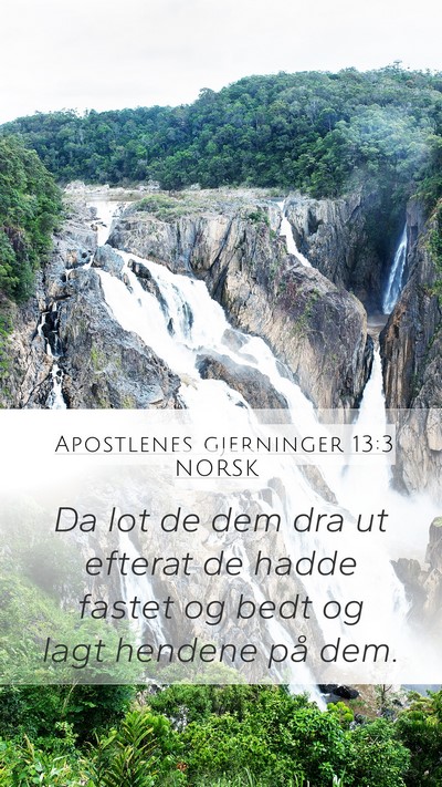 Apostlenes gjerninger 13:3 NORSK Bible Verse Image