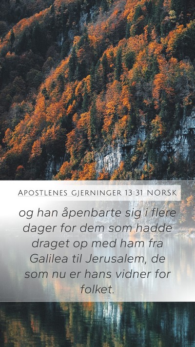 Apostlenes gjerninger 13:31 NORSK Bible Verse Image