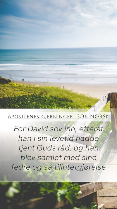 Apostlenes gjerninger 13:36 NORSK Bible Verse Image