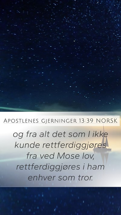 Apostlenes gjerninger 13:39 NORSK Bible Verse Image